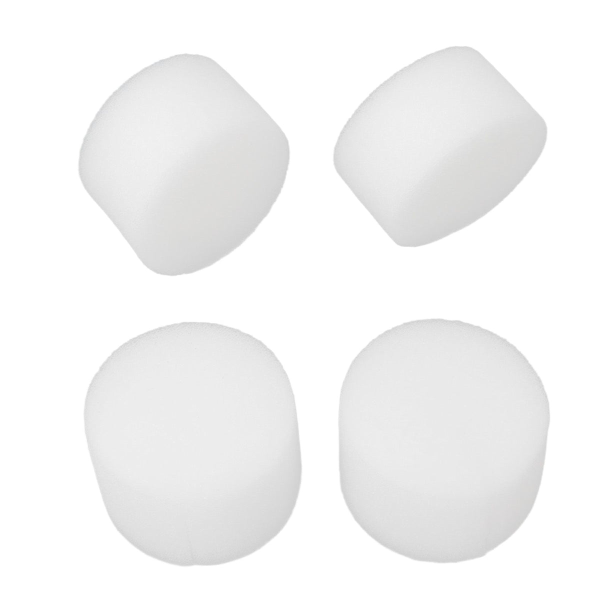 100 Set Hydroponic Grow Baskets Sponges Circular Planting Baskets Plant Growth Sponges White