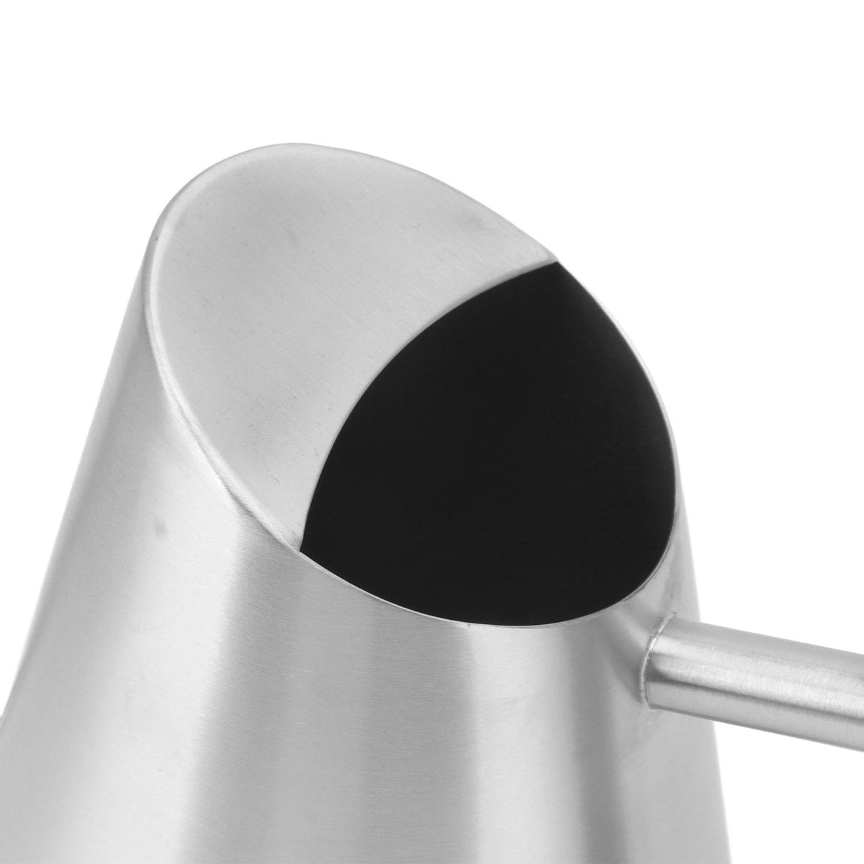 Watering Can with Long Spout Rustproof Stainless Steel Watering Pot with Wooden Handle for Garden Bonsai Indoor Outdoor Silver