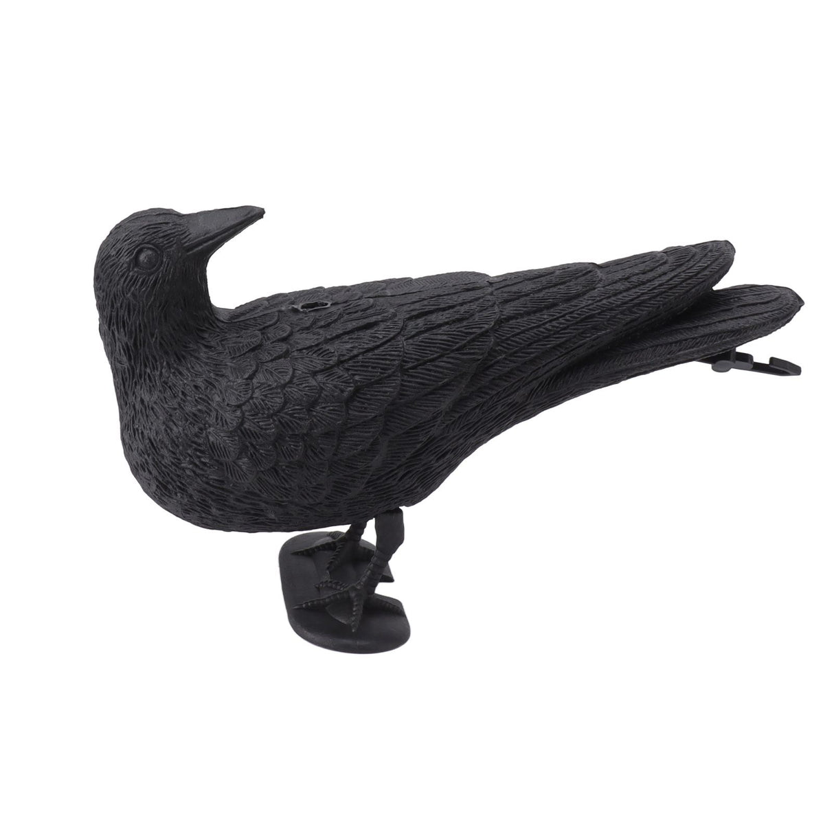 Realistic Elbow Crow Statue Plastic Waterproof Crow Decoys for Yard Garden Patios Halloween Decoration