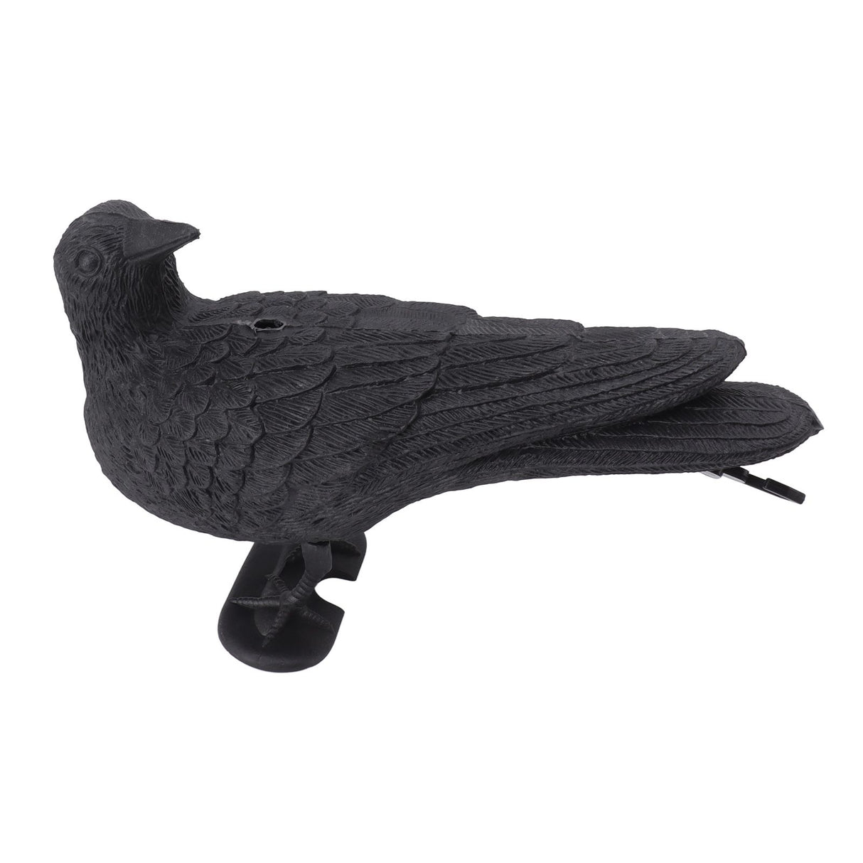Realistic Elbow Crow Statue Plastic Waterproof Crow Decoys for Yard Garden Patios Halloween Decoration