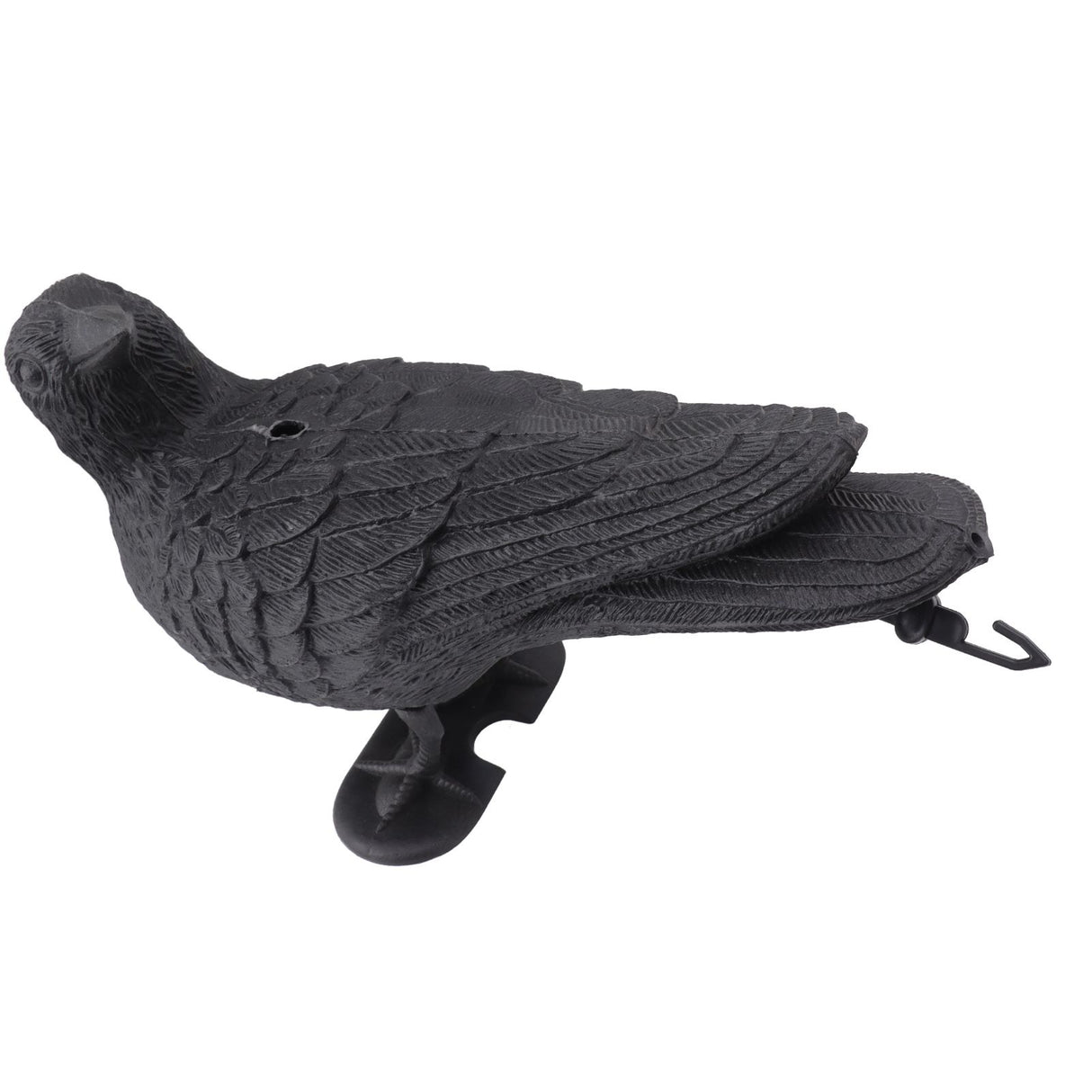 Realistic Elbow Crow Statue Plastic Waterproof Crow Decoys for Yard Garden Patios Halloween Decoration