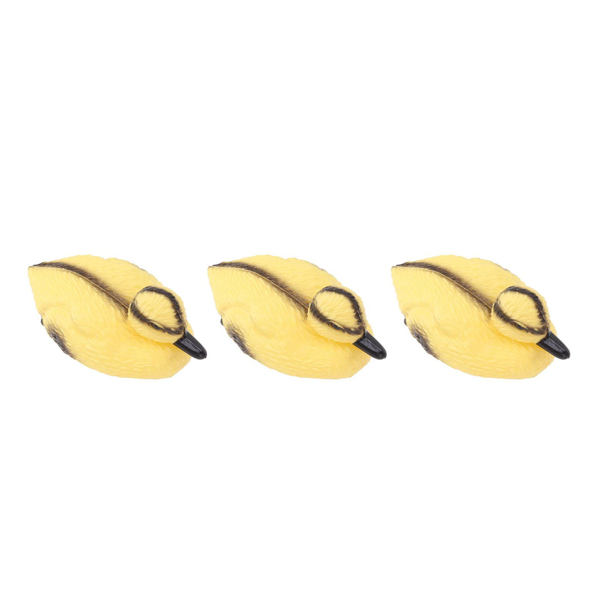 3Pcs Floating Yellow Duckling Realistic Plastic Duck Fish Pond Ornament for Garden Swimming Pool Fishing Pond Water Decoration A Style 11.5x6.5cm