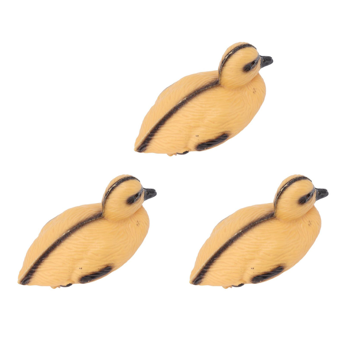 3Pcs Floating Yellow Duckling Realistic Plastic Duck Fish Pond Ornament for Garden Swimming Pool Fishing Pond Water Decoration B Style 12.5x6.5cm