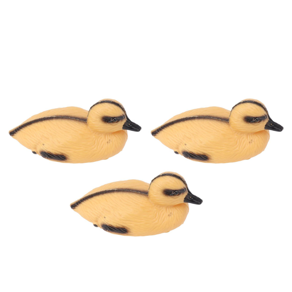 3Pcs Floating Yellow Duckling Realistic Plastic Duck Fish Pond Ornament for Garden Swimming Pool Fishing Pond Water Decoration B Style 12.5x6.5cm