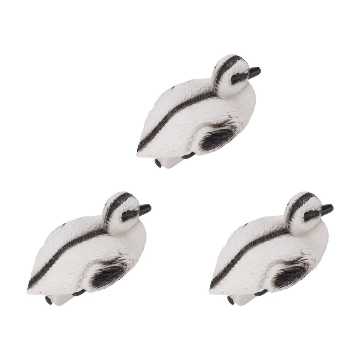 3Pcs Floating Yellow Duckling Realistic Plastic Duck Fish Pond Ornament for Garden Swimming Pool Fishing Pond Water Decoration C Style 12x6.5cm