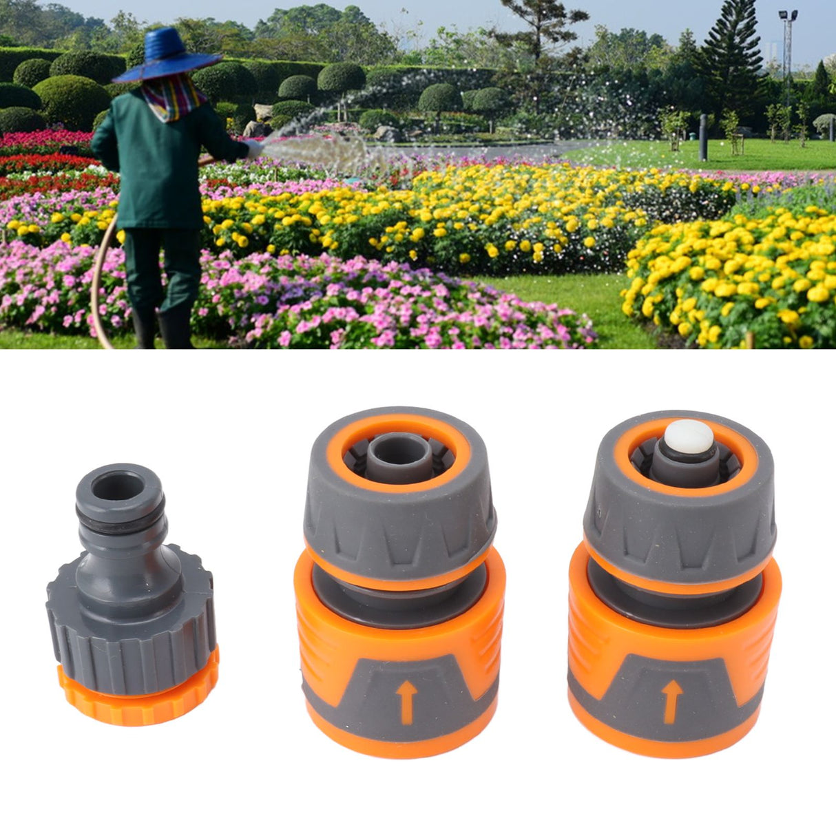 Garden Hose Connector Switch Valve Quick Connection Water Pipe Fittings for Courtyard