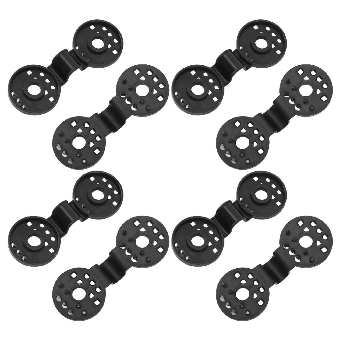 20 Pcs Shade Cloth Lock Grip PP Net Fence Fabric Fixing Clamp for Insect Garden Agricultural Nets