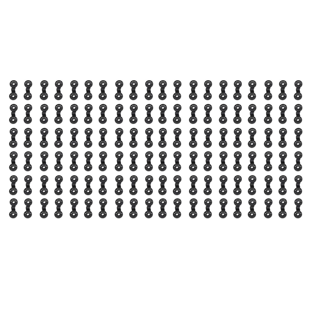 100pcs Shade Cloth Plastic Clips Round Fixing Clips for Greenhouse Outdoor Garden Anti Bird Netting Agricultural Sunshade Black