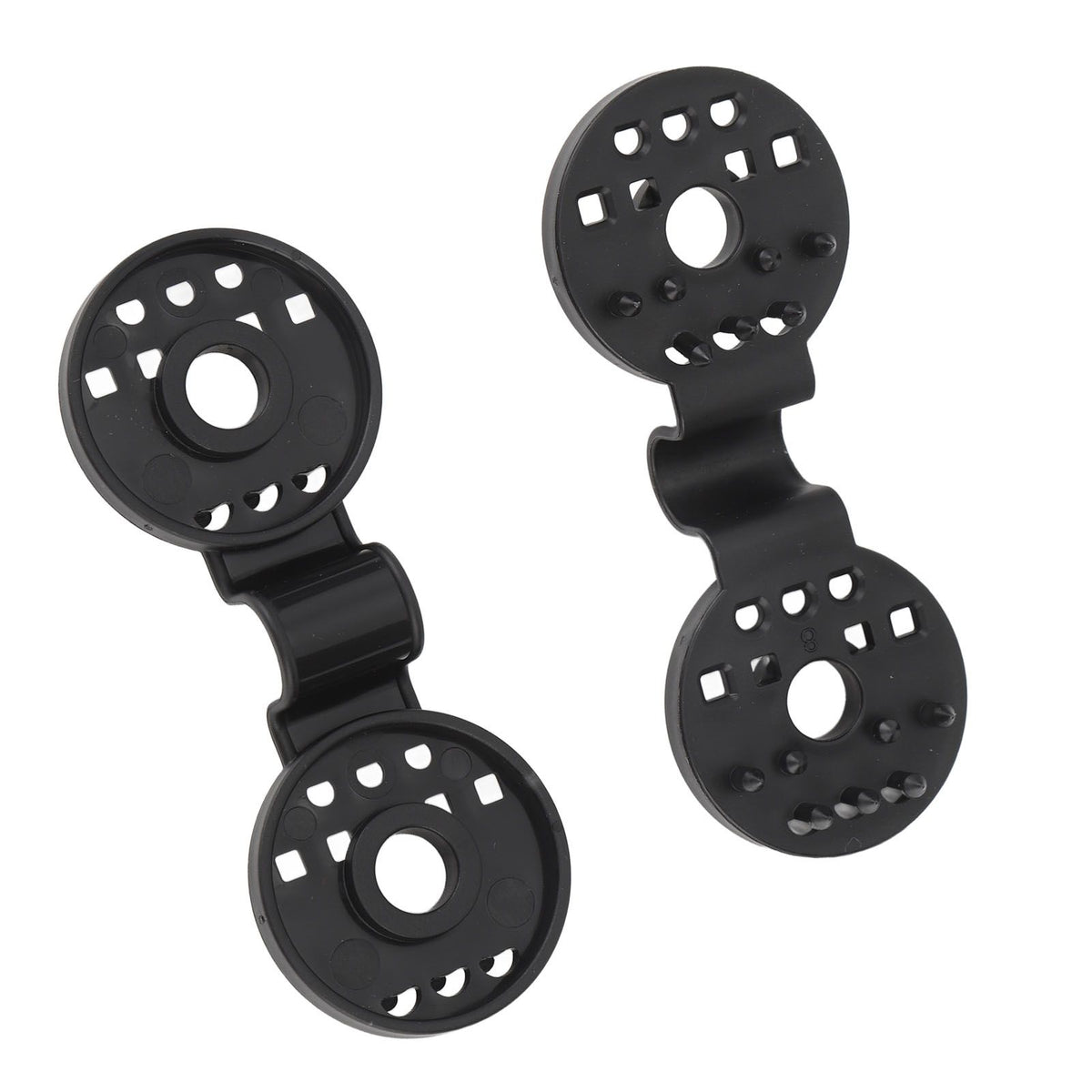 100pcs Shade Cloth Plastic Clips Round Fixing Clips for Greenhouse Outdoor Garden Anti Bird Netting Agricultural Sunshade Black