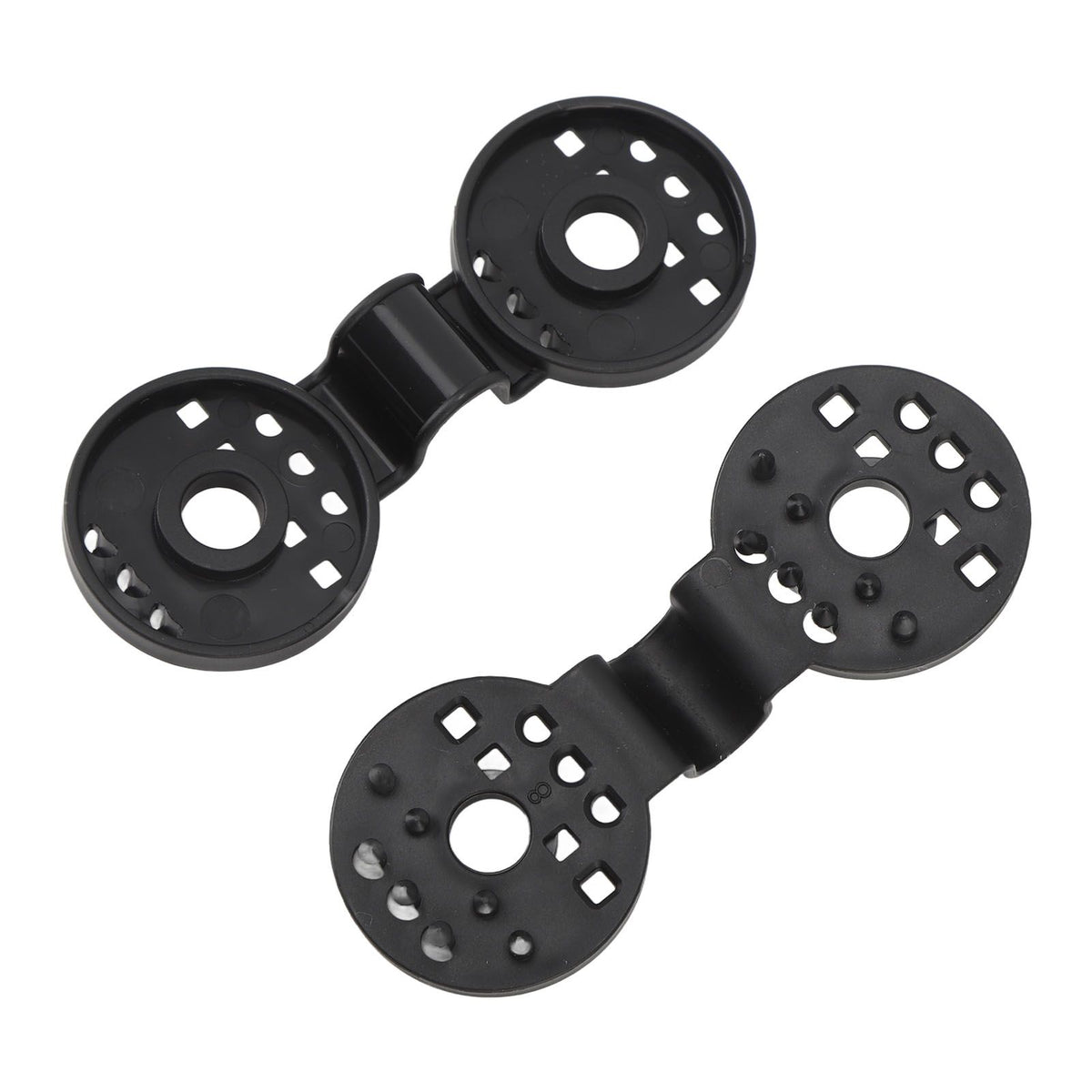 100pcs Shade Cloth Plastic Clips Round Fixing Clips for Greenhouse Outdoor Garden Anti Bird Netting Agricultural Sunshade Black