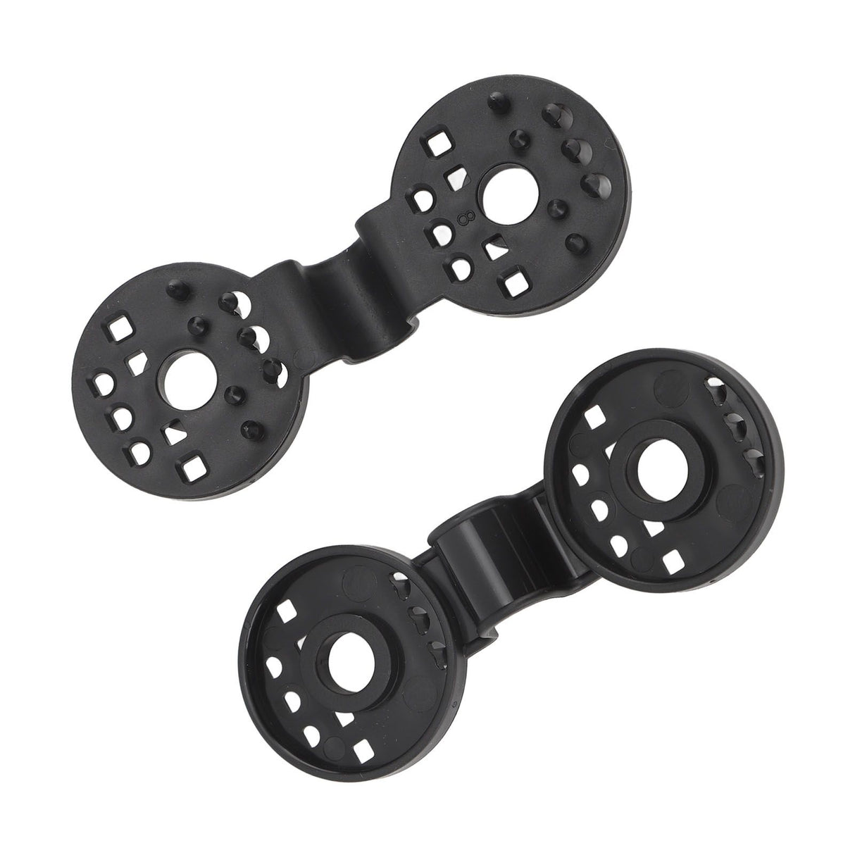100pcs Shade Cloth Plastic Clips Round Fixing Clips for Greenhouse Outdoor Garden Anti Bird Netting Agricultural Sunshade Black