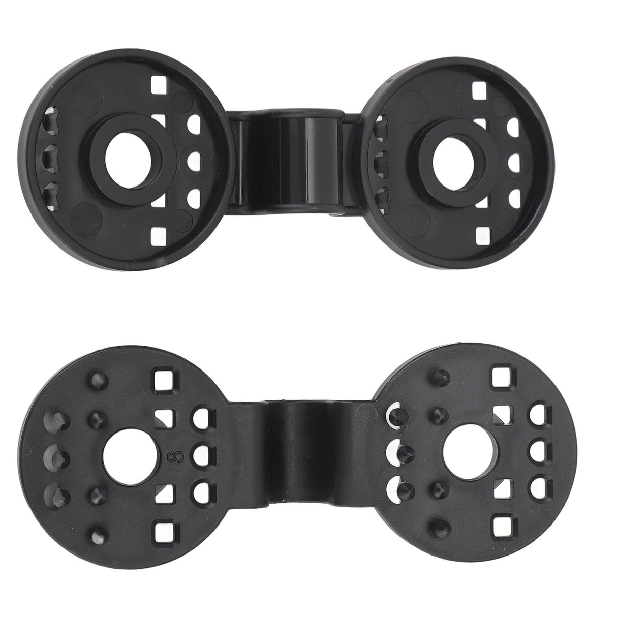 100pcs Shade Cloth Plastic Clips Round Fixing Clips for Greenhouse Outdoor Garden Anti Bird Netting Agricultural Sunshade Black