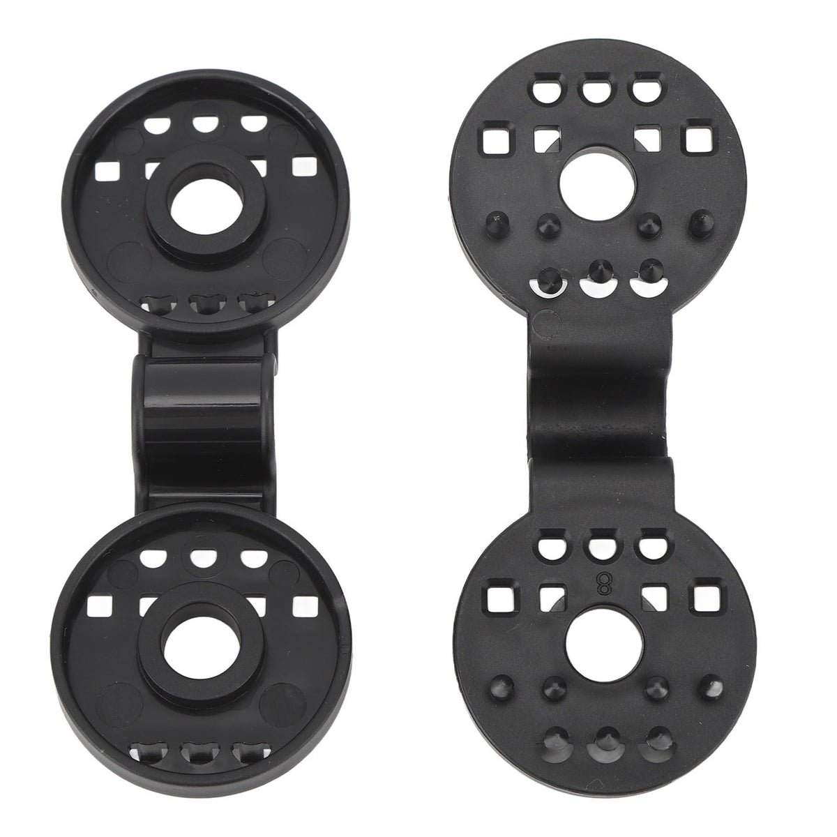 100pcs Shade Cloth Plastic Clips Round Fixing Clips for Greenhouse Outdoor Garden Anti Bird Netting Agricultural Sunshade Black