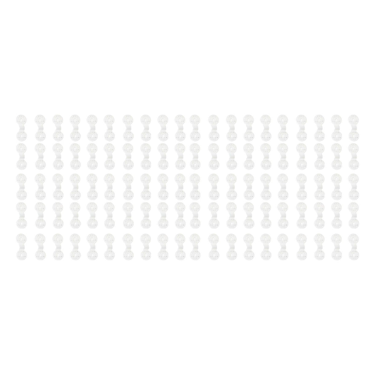 100pcs Shade Cloth Plastic Clips Round Fixing Clips for Greenhouse Outdoor Garden Anti Bird Netting Agricultural Sunshade White