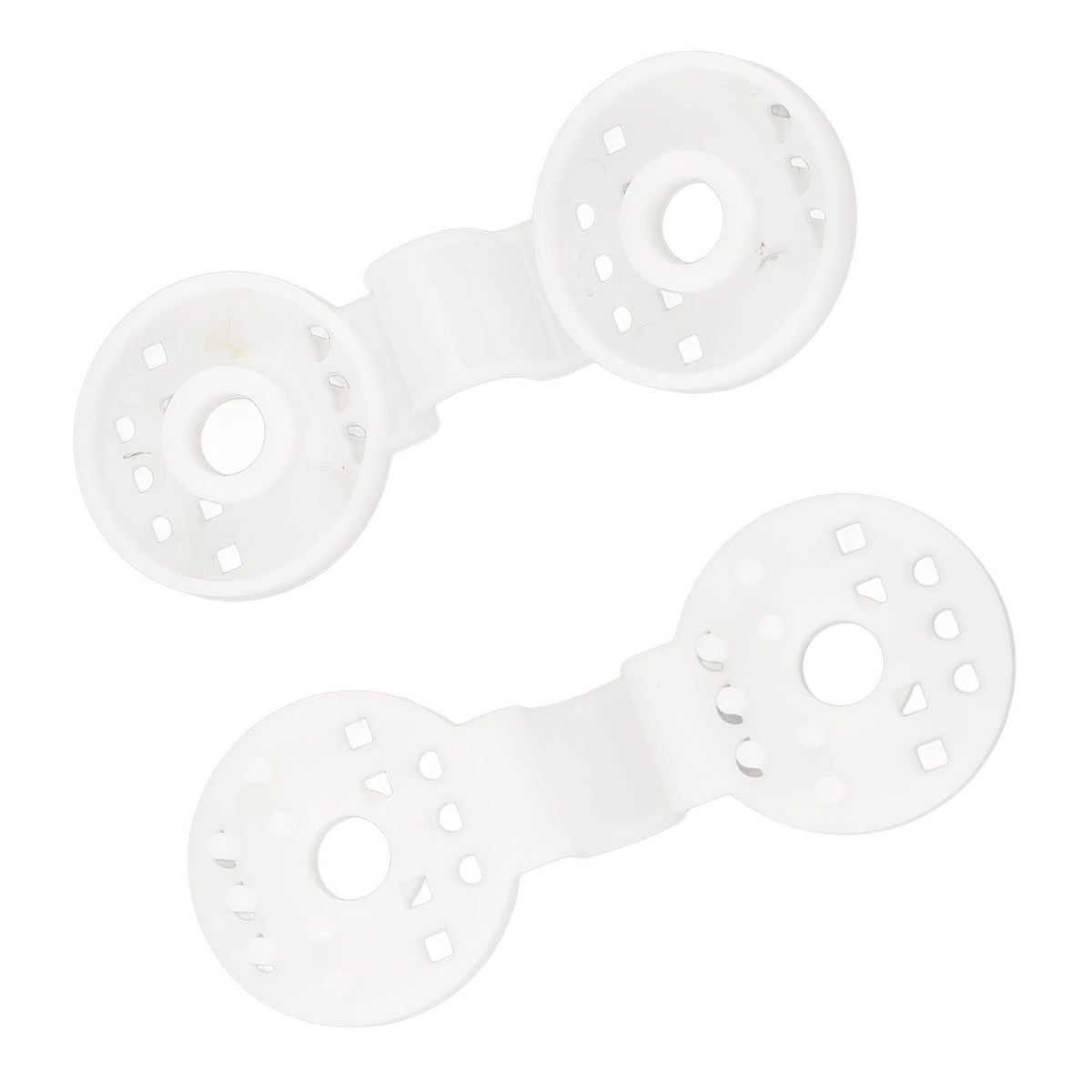 100pcs Shade Cloth Plastic Clips Round Fixing Clips for Greenhouse Outdoor Garden Anti Bird Netting Agricultural Sunshade White