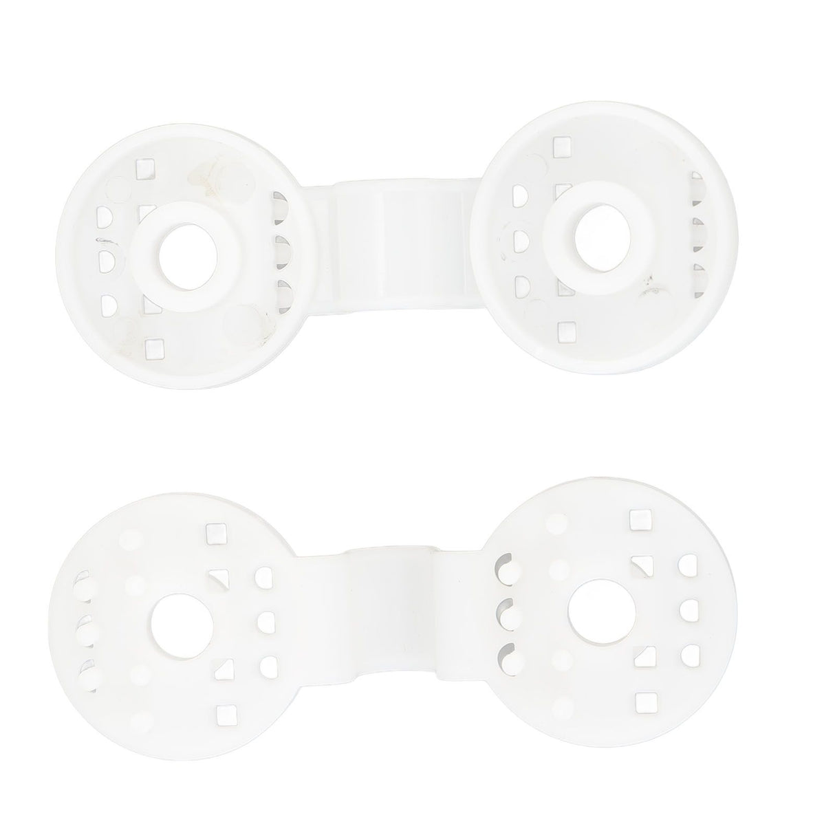 100pcs Shade Cloth Plastic Clips Round Fixing Clips for Greenhouse Outdoor Garden Anti Bird Netting Agricultural Sunshade White