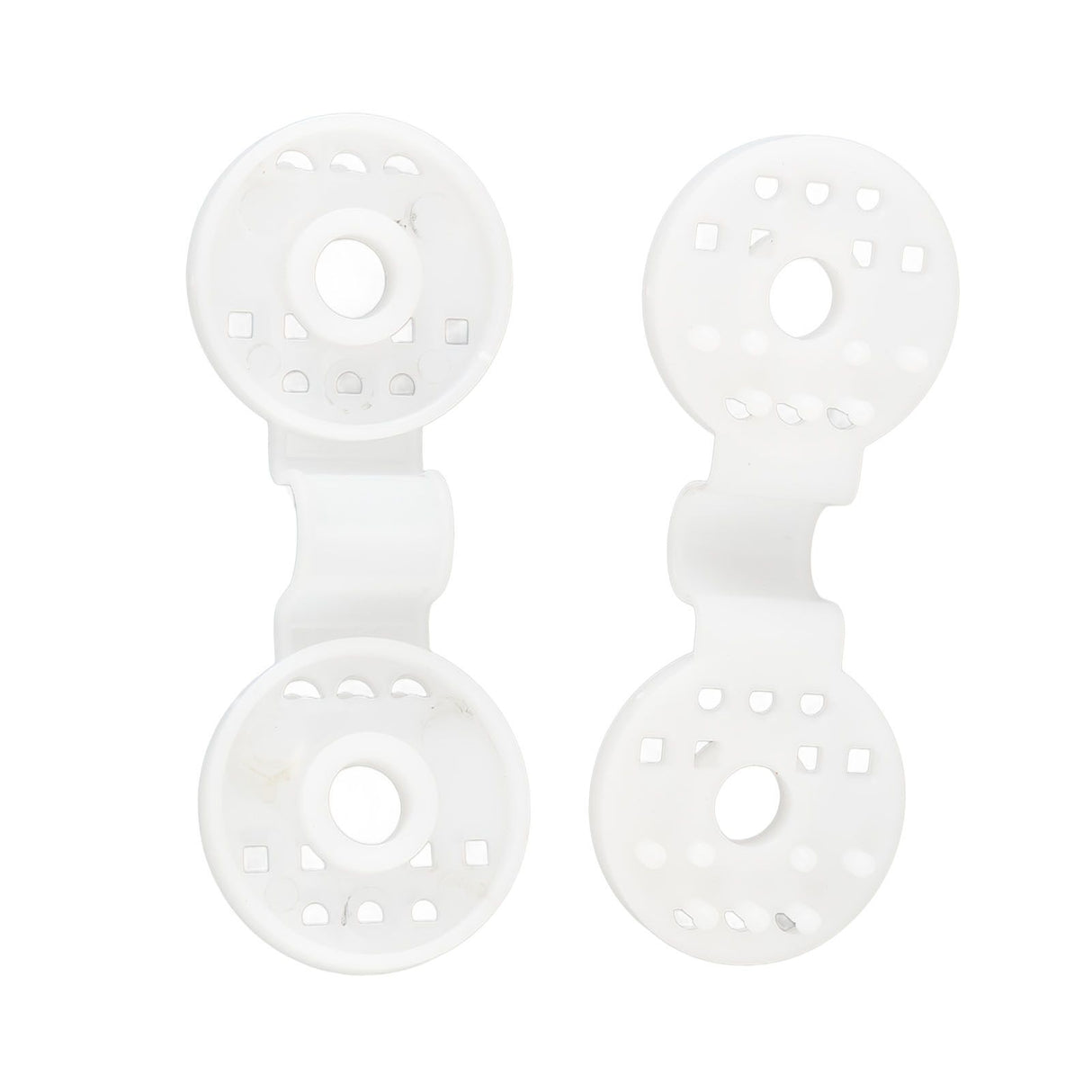 100pcs Shade Cloth Plastic Clips Round Fixing Clips for Greenhouse Outdoor Garden Anti Bird Netting Agricultural Sunshade White