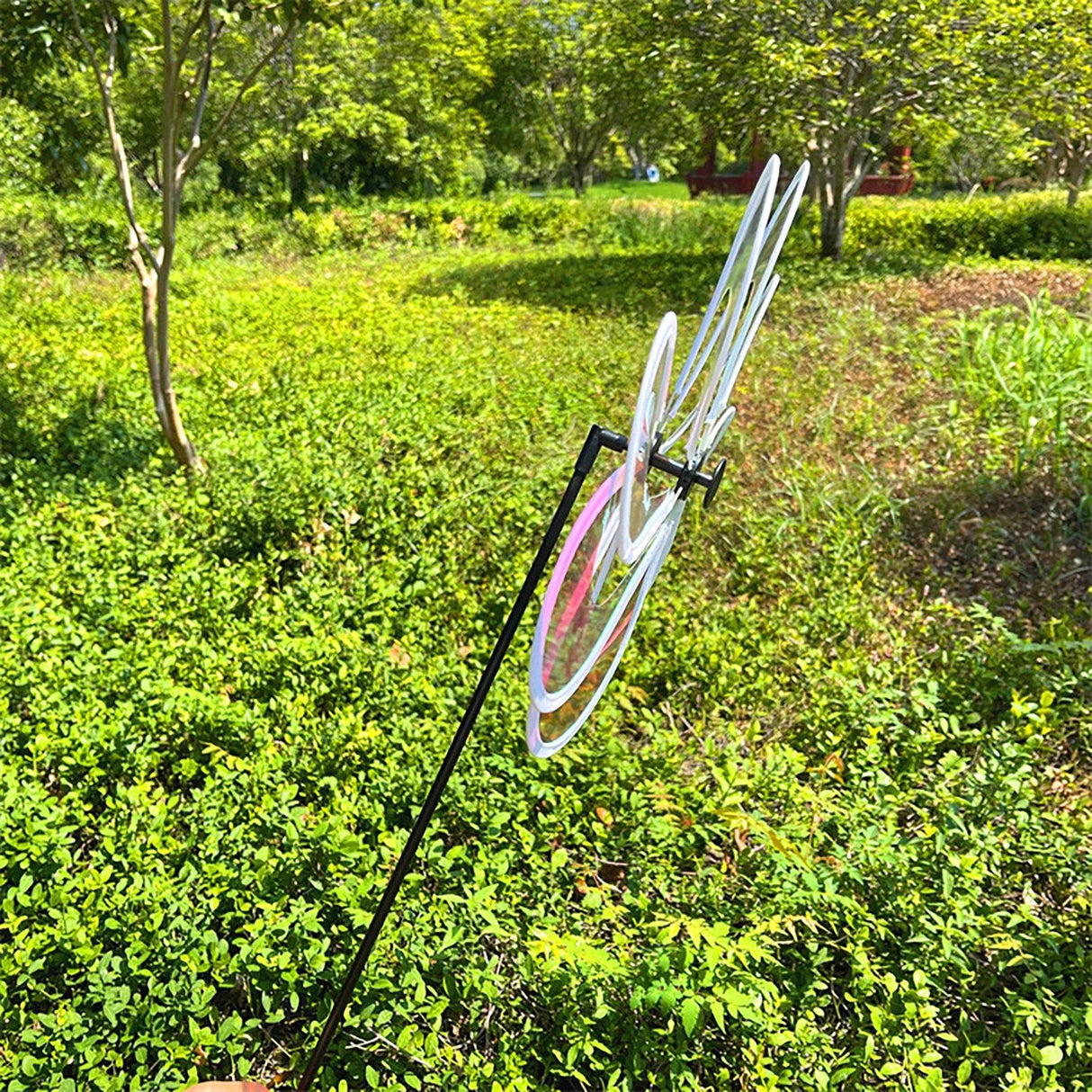 Wind Spinner Garden Yard Decoration Cartoon Outdoor Pinwheel Windmill Toy for Kid Diameter 30cm Rod 45cm Height 60cm