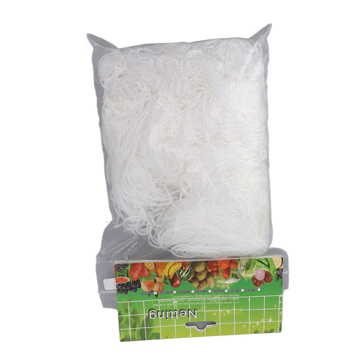 White Garden Plant Trellis Polyester Netting Fruits Vegetables Plants Trellis Net Multi Layer Climbing Plants Trellis Net for Home Yard Farm 5x30FT