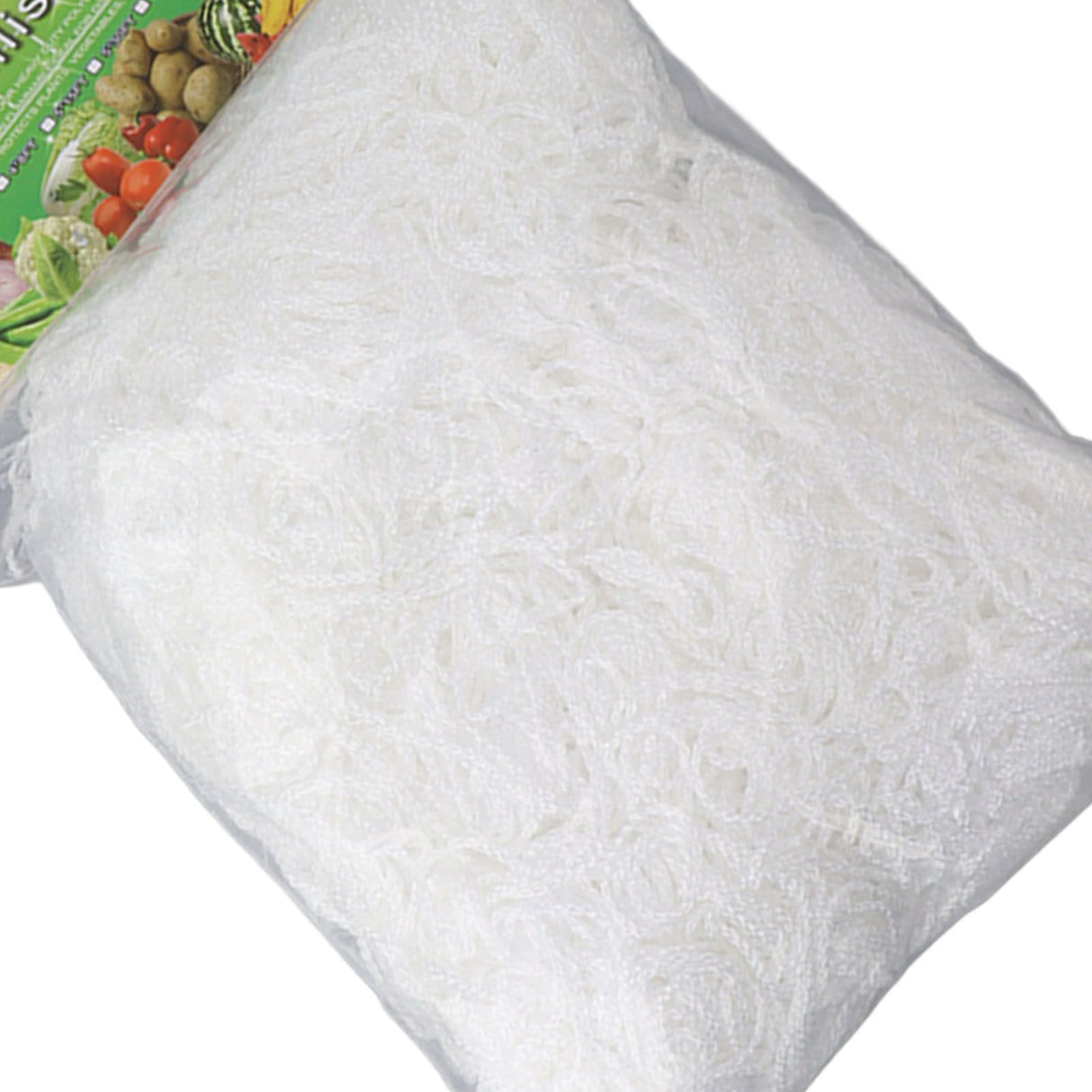 White Garden Plant Trellis Polyester Netting Fruits Vegetables Plants Trellis Net Multi Layer Climbing Plants Trellis Net for Home Yard Farm 5x60FT