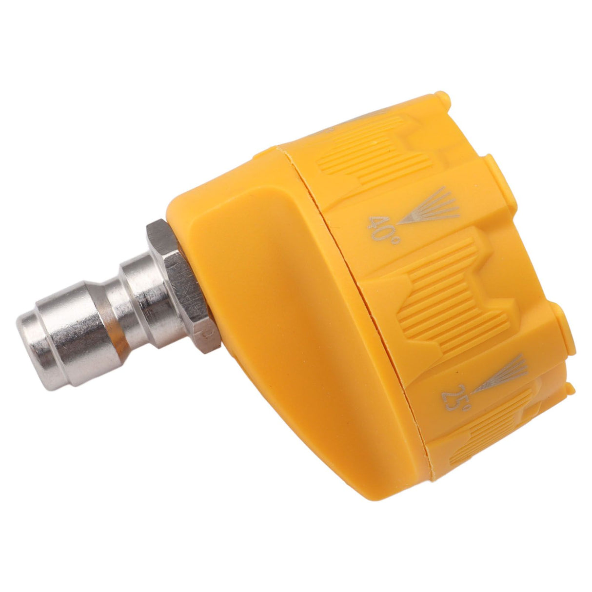 Pressure Washer Spray Nozzle 6 in 1 Multifunctional Adjustable Nozzle 1/4 Plug Interface Connect Tip Yellow