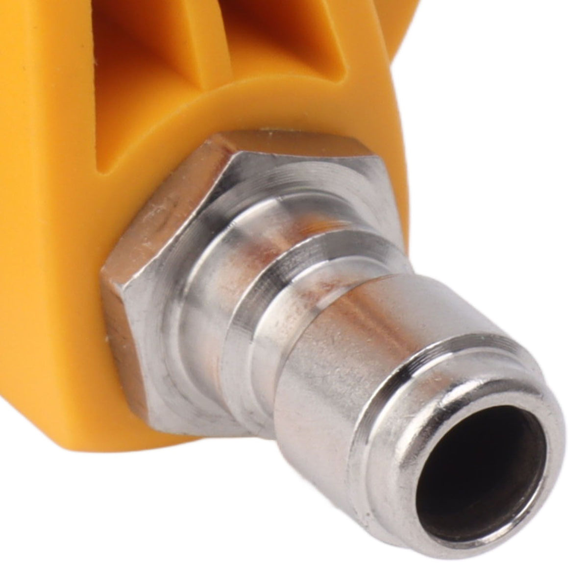 Pressure Washer Spray Nozzle 6 in 1 Multifunctional Adjustable Nozzle 1/4 Plug Interface Connect Tip Yellow