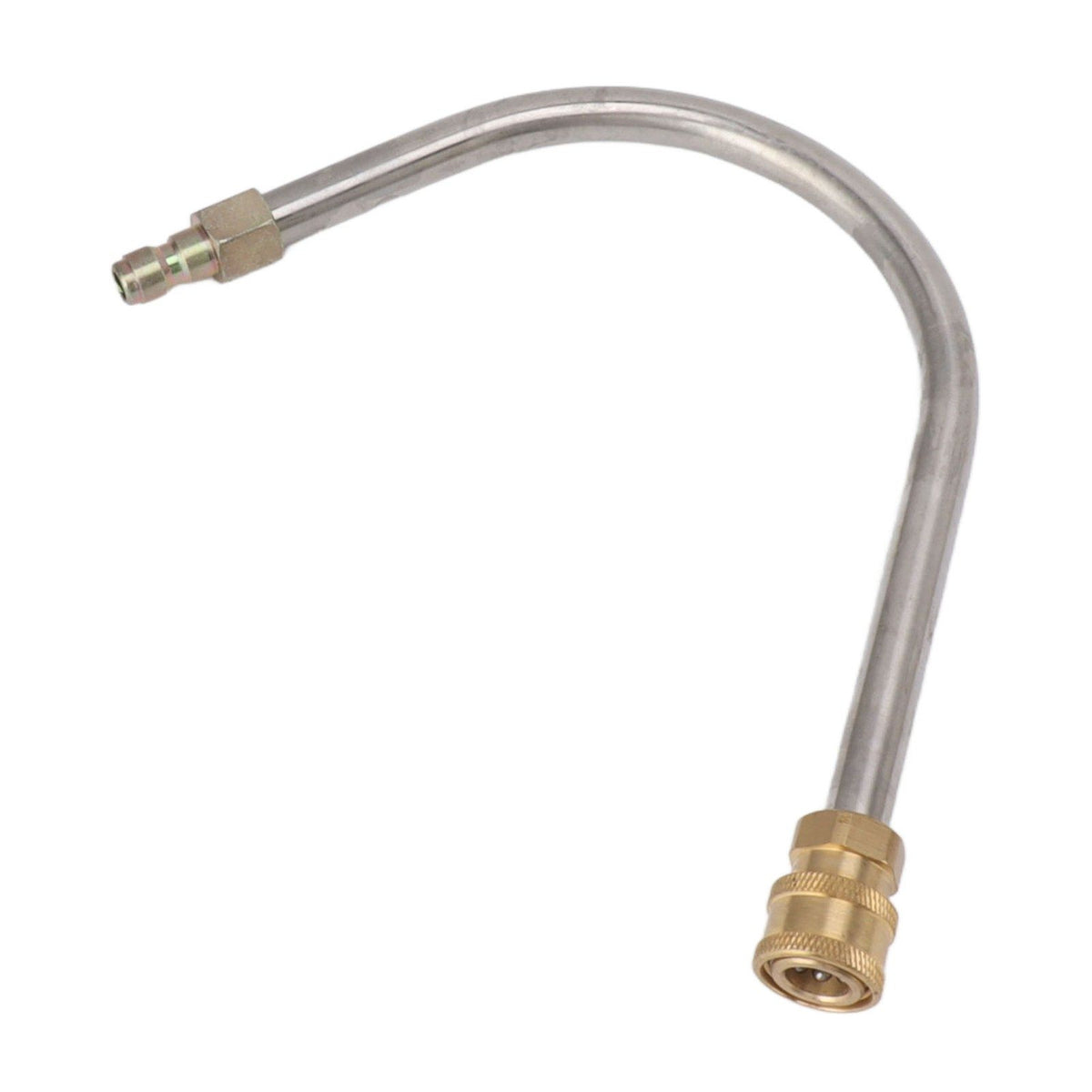 Pressure Washer Extension Wand Stainless Steel Brass 4000psi 1/4 Inch Quick Connect Power Washer Curved Rod Spray Lance for Replacement U Shaped