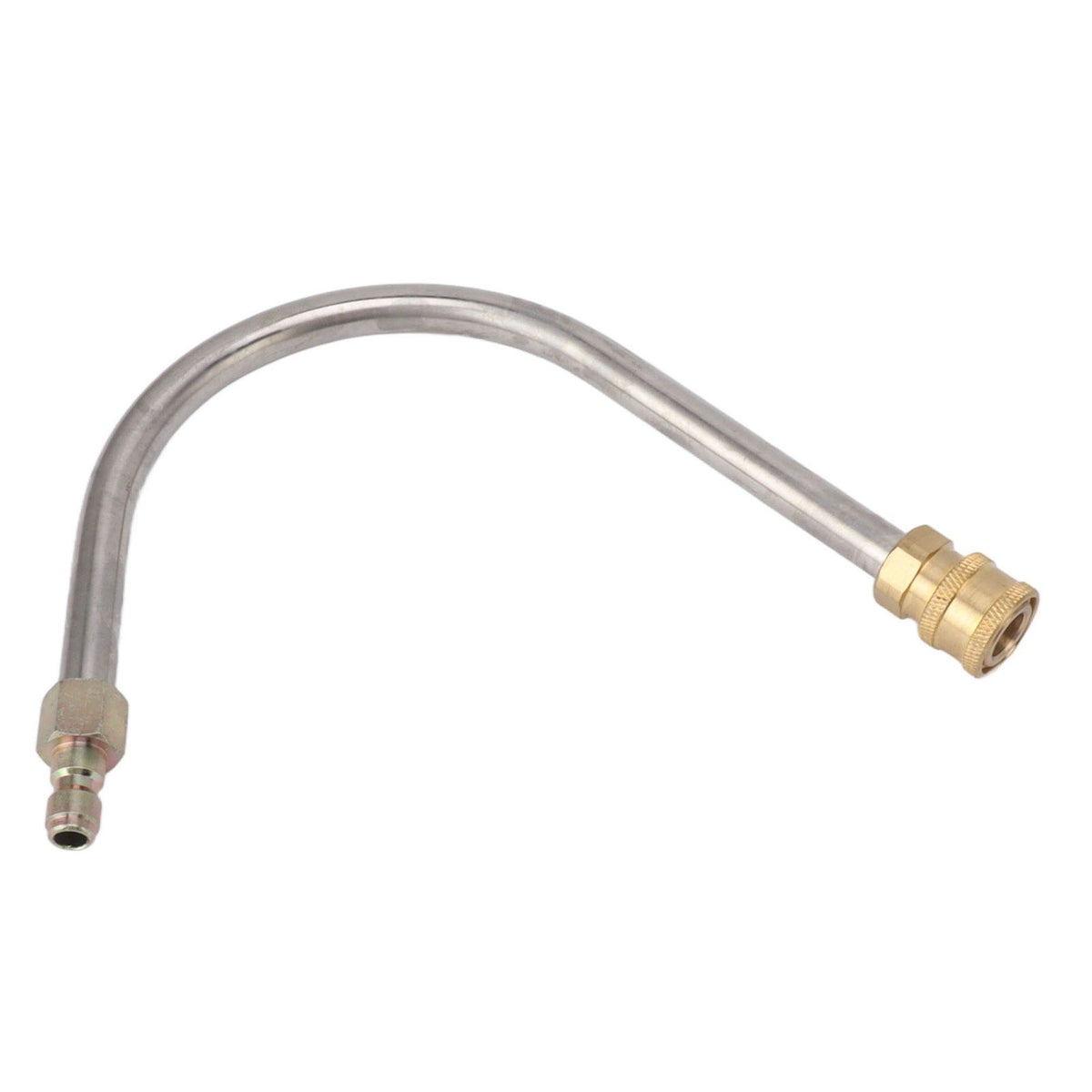Pressure Washer Extension Wand Stainless Steel Brass 4000psi 1/4 Inch Quick Connect Power Washer Curved Rod Spray Lance for Replacement U Shaped