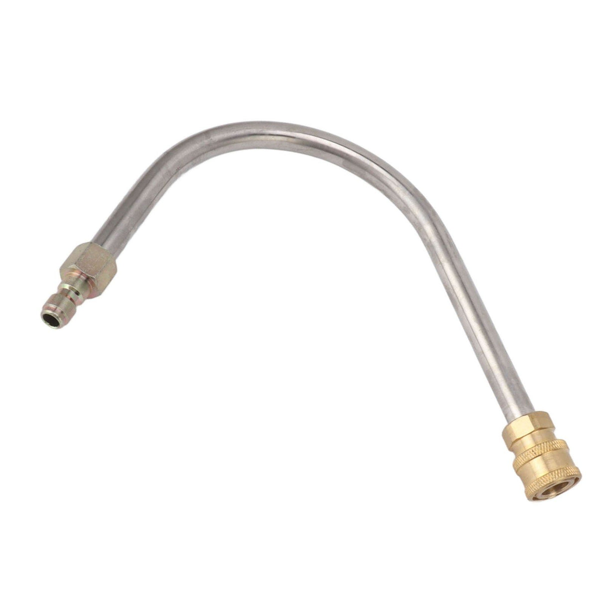 Pressure Washer Extension Wand Stainless Steel Brass 4000psi 1/4 Inch Quick Connect Power Washer Curved Rod Spray Lance for Replacement U Shaped