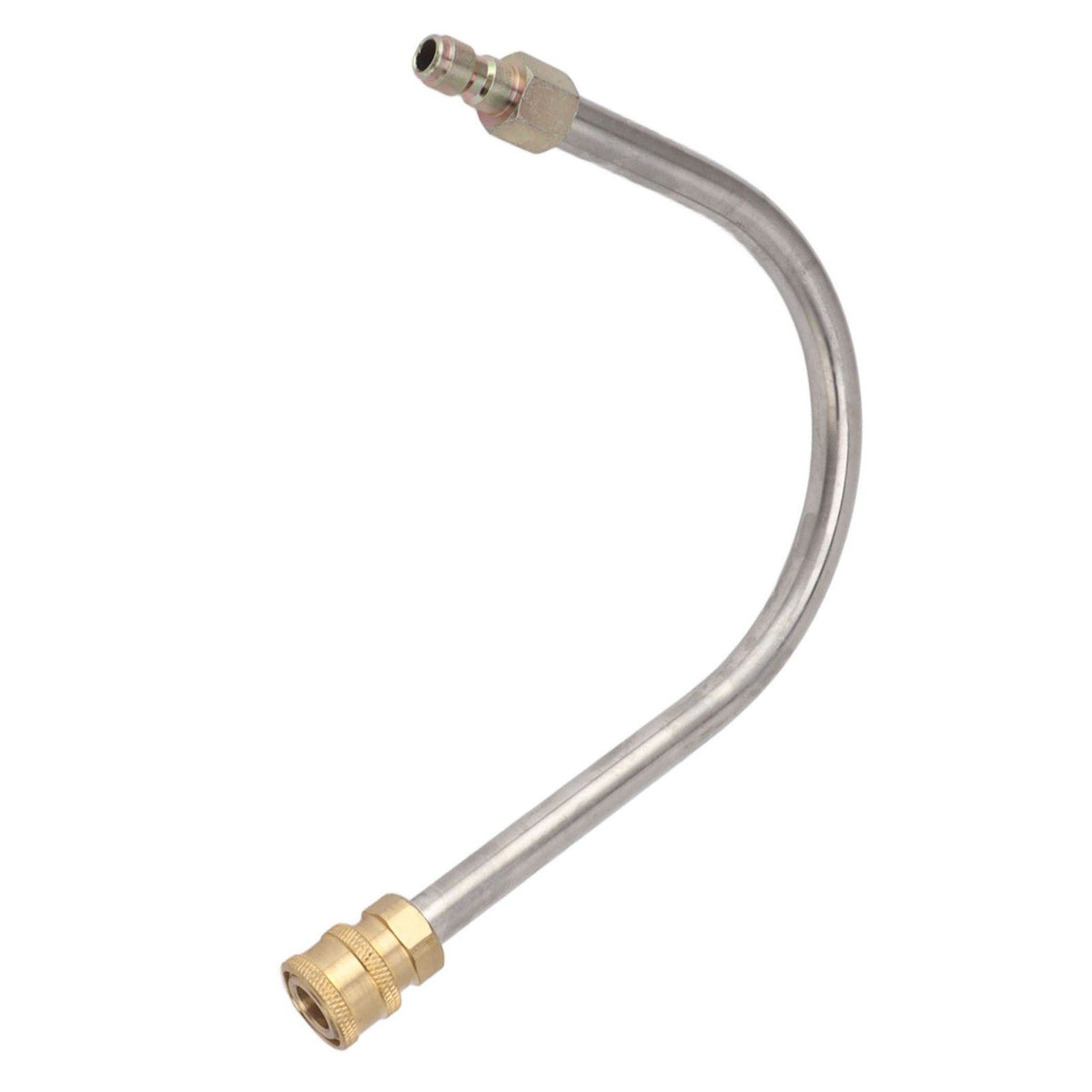 Pressure Washer Extension Wand Stainless Steel Brass 4000psi 1/4 Inch Quick Connect Power Washer Curved Rod Spray Lance for Replacement U Shaped