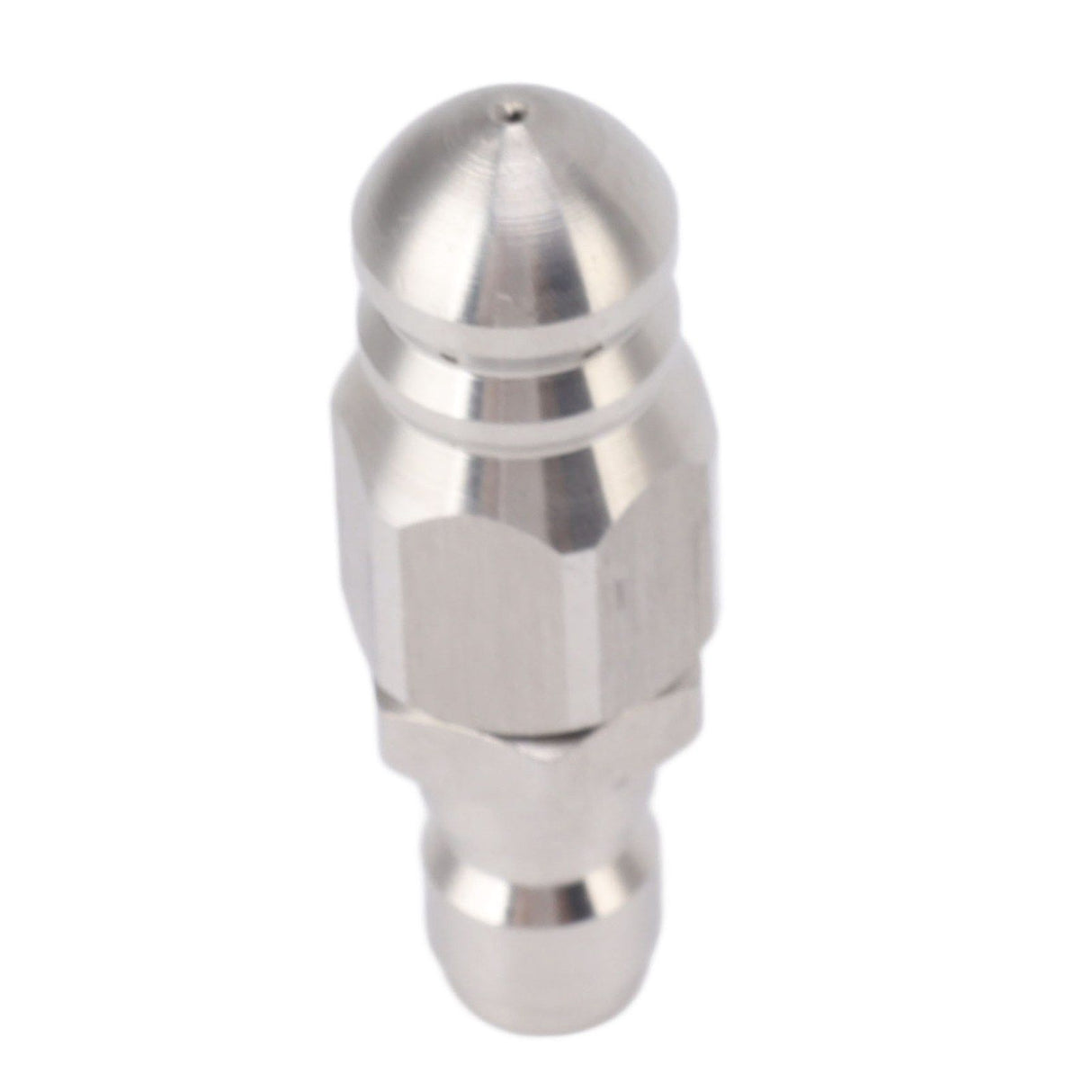 56MM Sewer Jet Nozzle 5000PSI 1 Front 6 Rear Stainless Steel Sewer Jet Nozzle for Pipe Unclogging Toilet Clog Remover