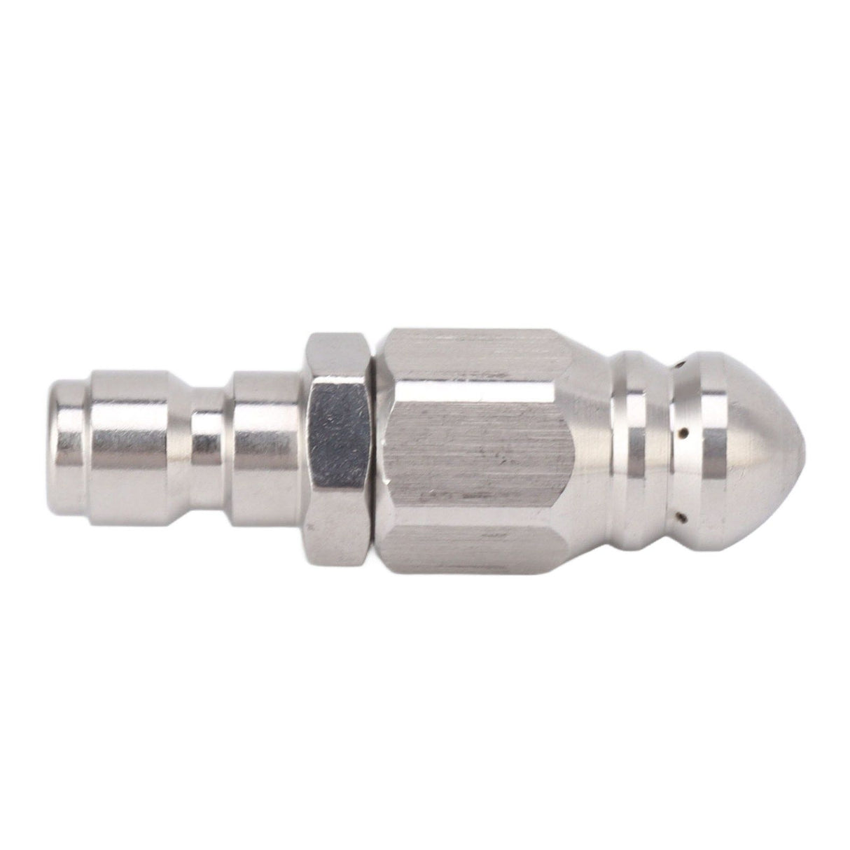 56MM Sewer Jet Nozzle 5000PSI 1 Front 6 Rear Stainless Steel Sewer Jet Nozzle for Pipe Unclogging Toilet Clog Remover