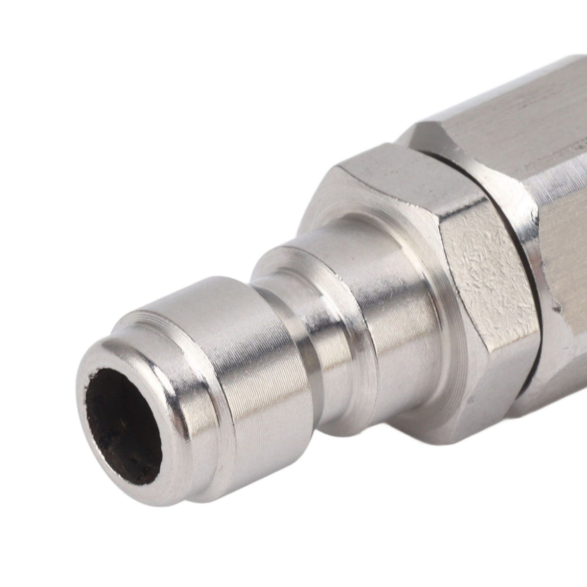 56MM Sewer Jet Nozzle 5000PSI 1 Front 6 Rear Stainless Steel Sewer Jet Nozzle for Pipe Unclogging Toilet Clog Remover