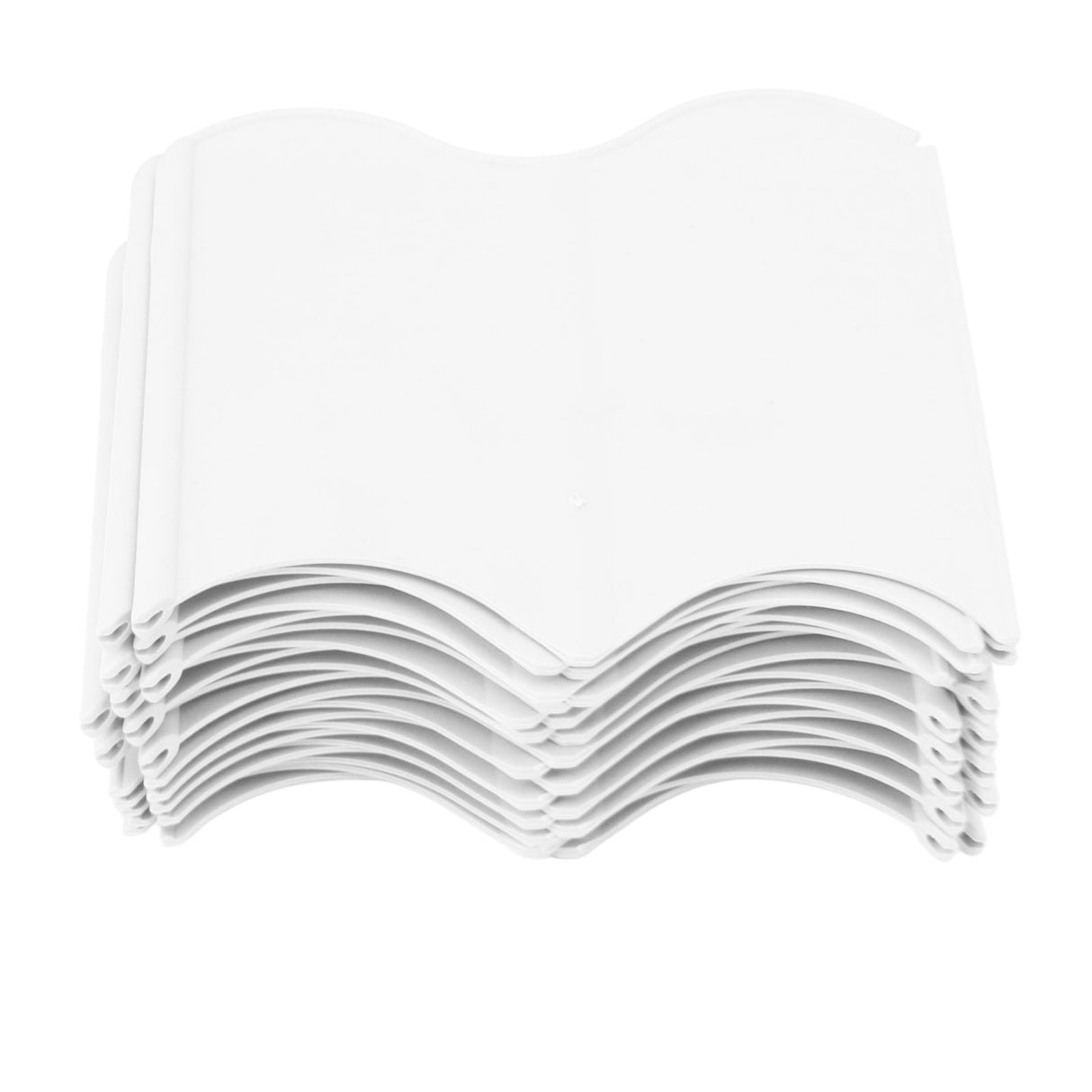 20PCS Interlocking Landscaping Edging Kit Weatherproof Garden Landscape Edging Border Hammer in Lawn Edge White