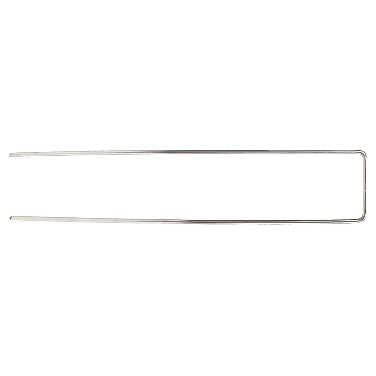 100Pcs U Shaped Garden Stakes Galvanized Steel Landscape Stakes Pins for Weed Barrier Sod Fabric Decorations Roughness 3mm/0.12in