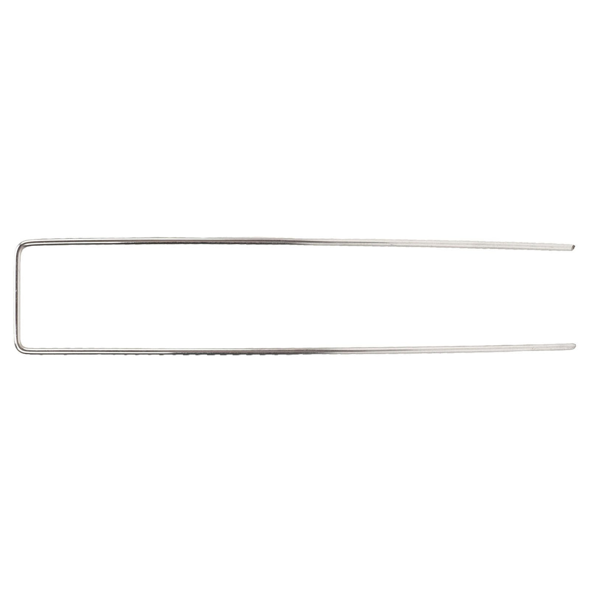 100Pcs U Shaped Garden Stakes Galvanized Steel Landscape Stakes Pins for Weed Barrier Sod Fabric Decorations Roughness 3mm/0.12in