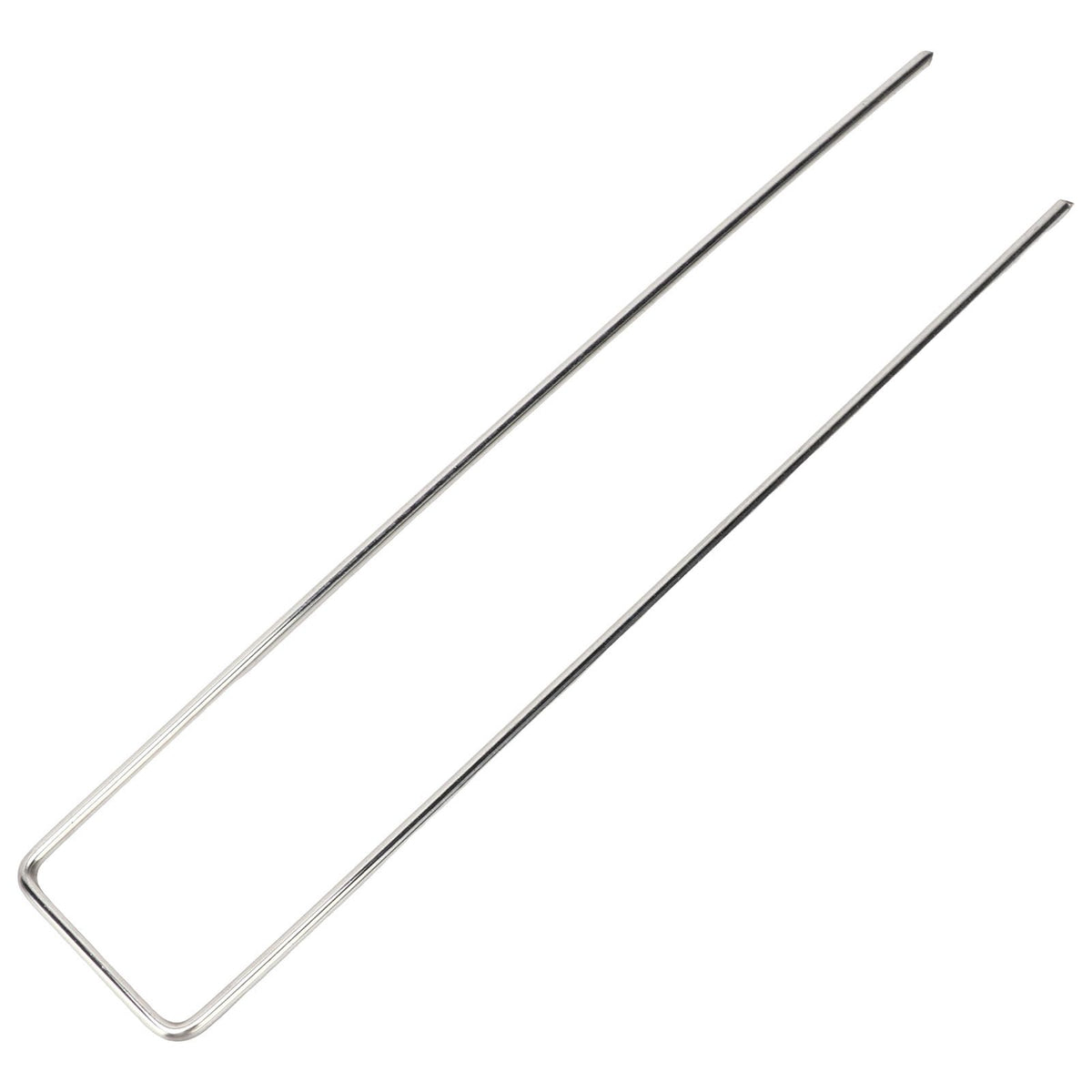100Pcs U Shaped Garden Stakes Galvanized Steel Landscape Stakes Pins for Weed Barrier Sod Fabric Decorations Roughness 3mm/0.12in