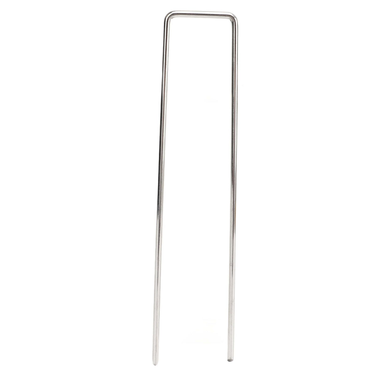 50Pcs Galvanized Steel Garden Stakes U Shaped Tent Stakes U Shaped Galvanized Landscape Pins Heavy Duty Yard Ground Pin 4x10cm 0.4mm Thickness