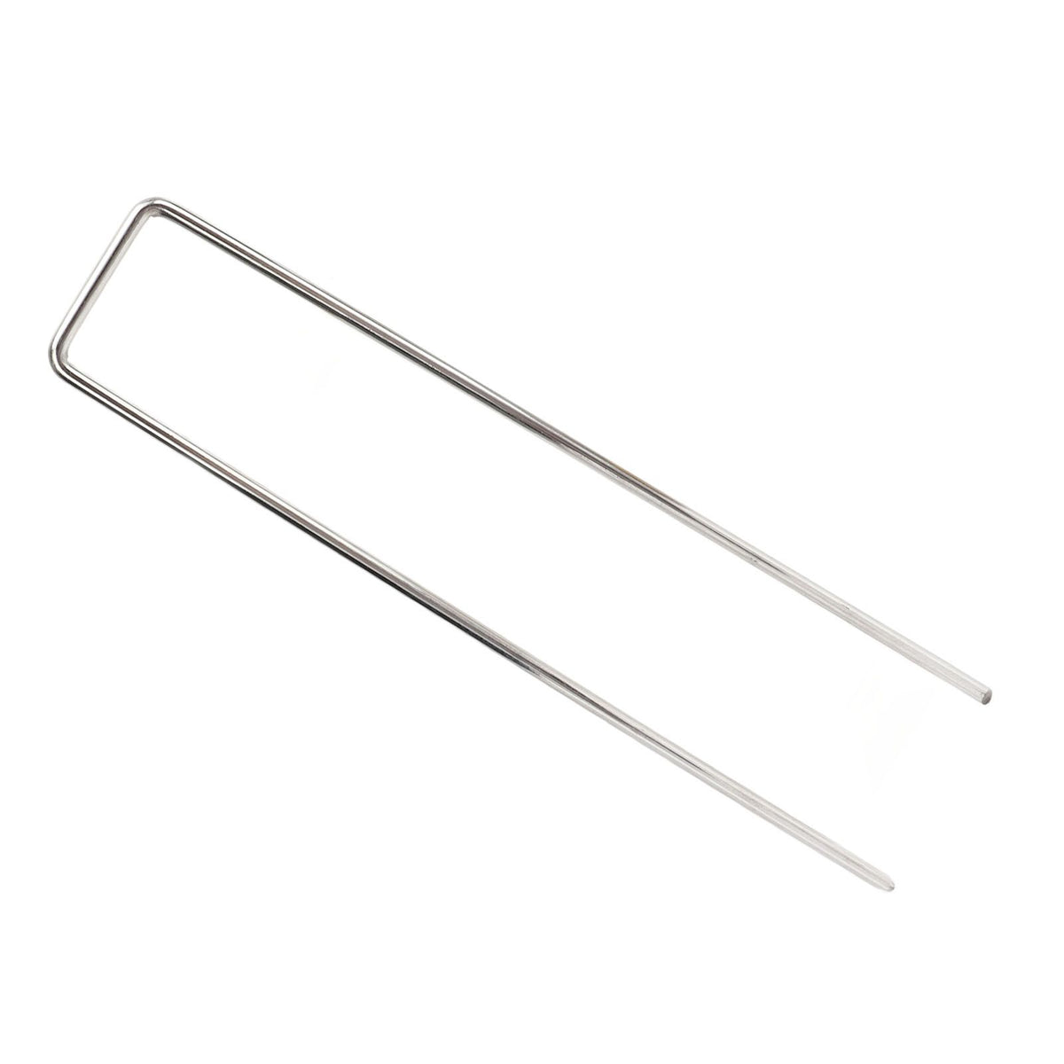50Pcs Galvanized Steel Garden Stakes U Shaped Tent Stakes U Shaped Galvanized Landscape Pins Heavy Duty Yard Ground Pin 4x10cm 0.4mm Thickness
