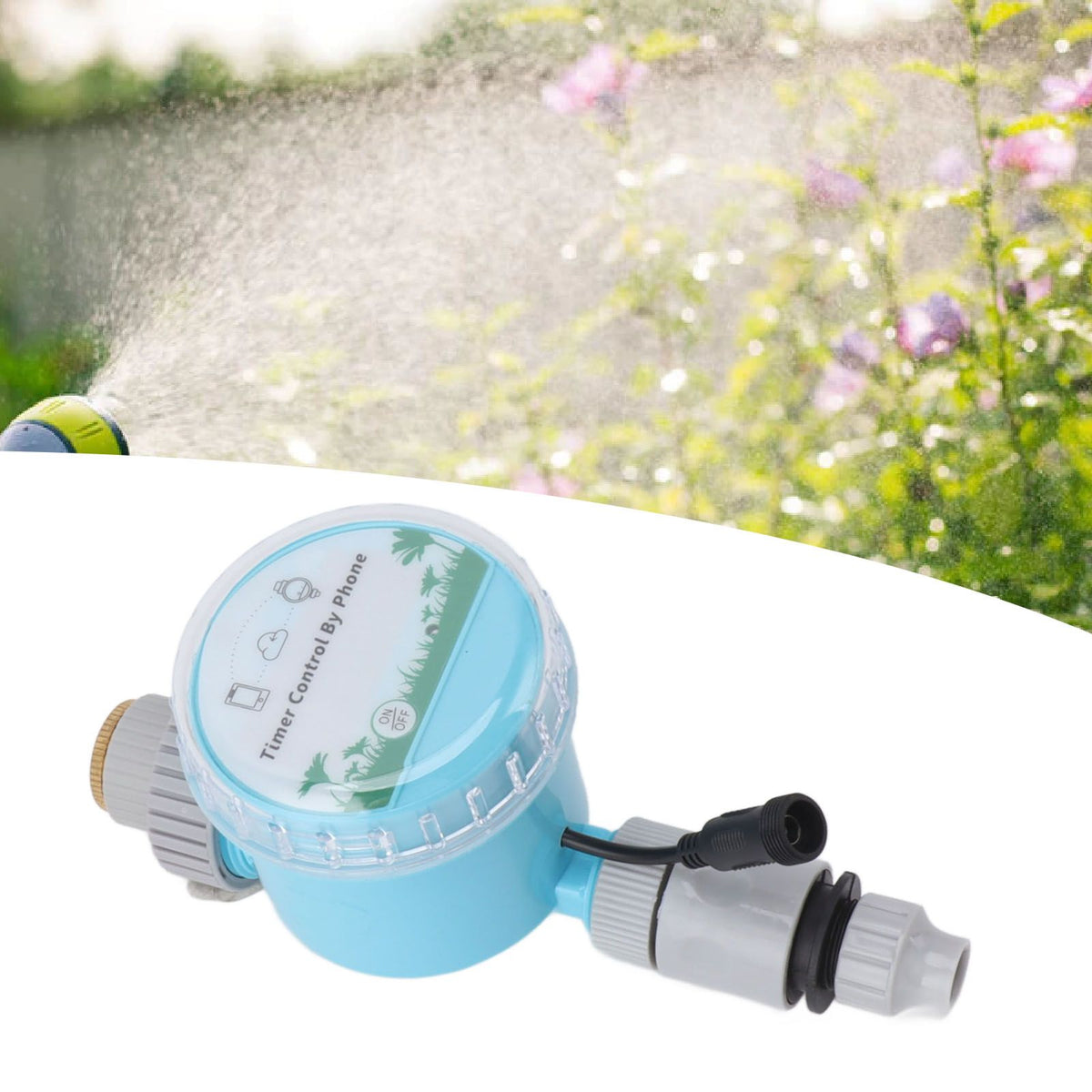 Sprinkler Timer Plastic WiFi and Bluetooth Control IP68 Garden Irrigation Timer for Garden Farm Park