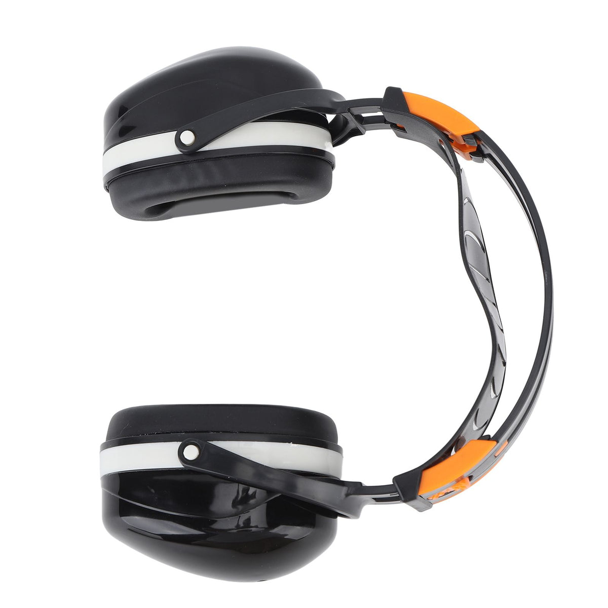 Noise Reduction Earmuffs Foldable Lightweight Hearing Protection Safety Over Head Ear Muff for Garden Shooting Mowing Black White