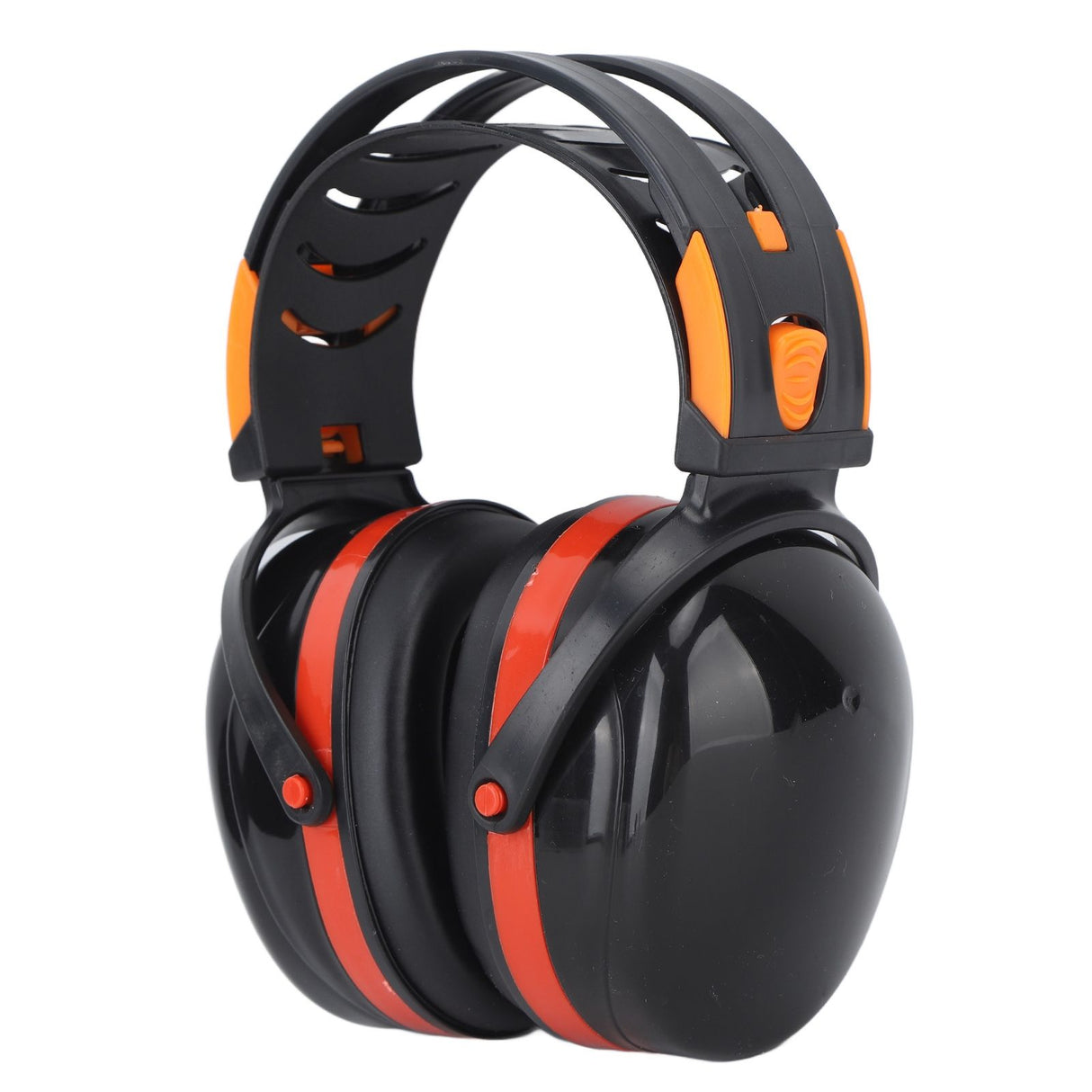Noise Reduction Earmuffs Foldable Lightweight Hearing Protection Safety Over Head Ear Muff for Garden Shooting Mowing Black Red