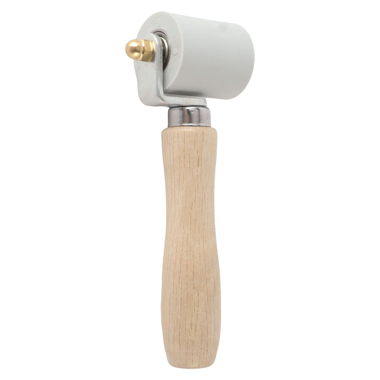 Silicone Seam Tester Bearing Design Ergonomic Detachable Smoothing Seam Roller Tool for PVC Roofing Tape Gray Width 45mm/1.8in