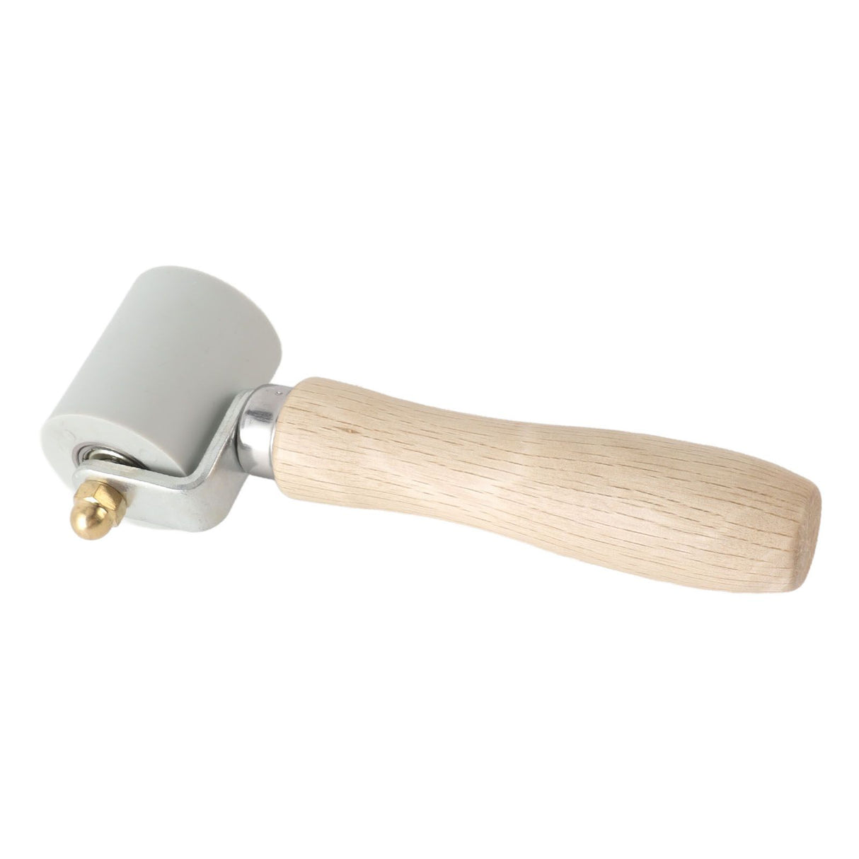 Silicone Seam Tester Bearing Design Ergonomic Detachable Smoothing Seam Roller Tool for PVC Roofing Tape Gray Width 45mm/1.8in
