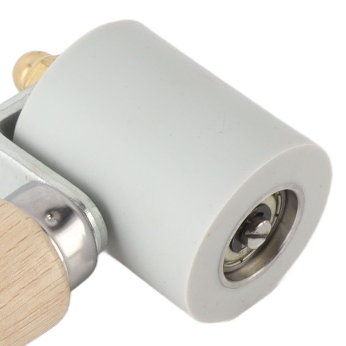 Silicone Seam Tester Bearing Design Ergonomic Detachable Smoothing Seam Roller Tool for PVC Roofing Tape Gray Width 45mm/1.8in