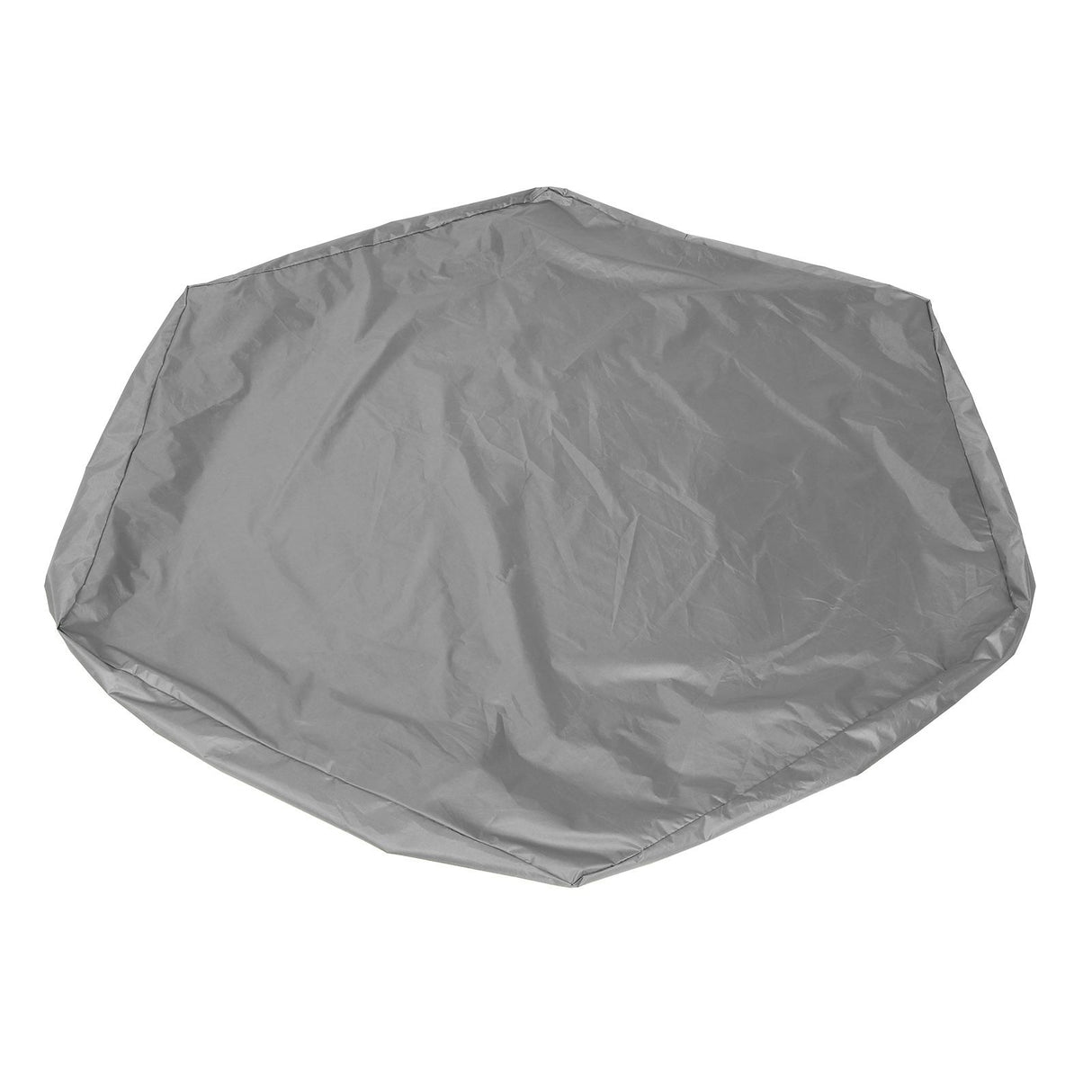 Sandbox Cover Hexagon Sandpit Sand Toys Cover Waterproof Pool Cover with Drawstring for Outdoor Garden Grey