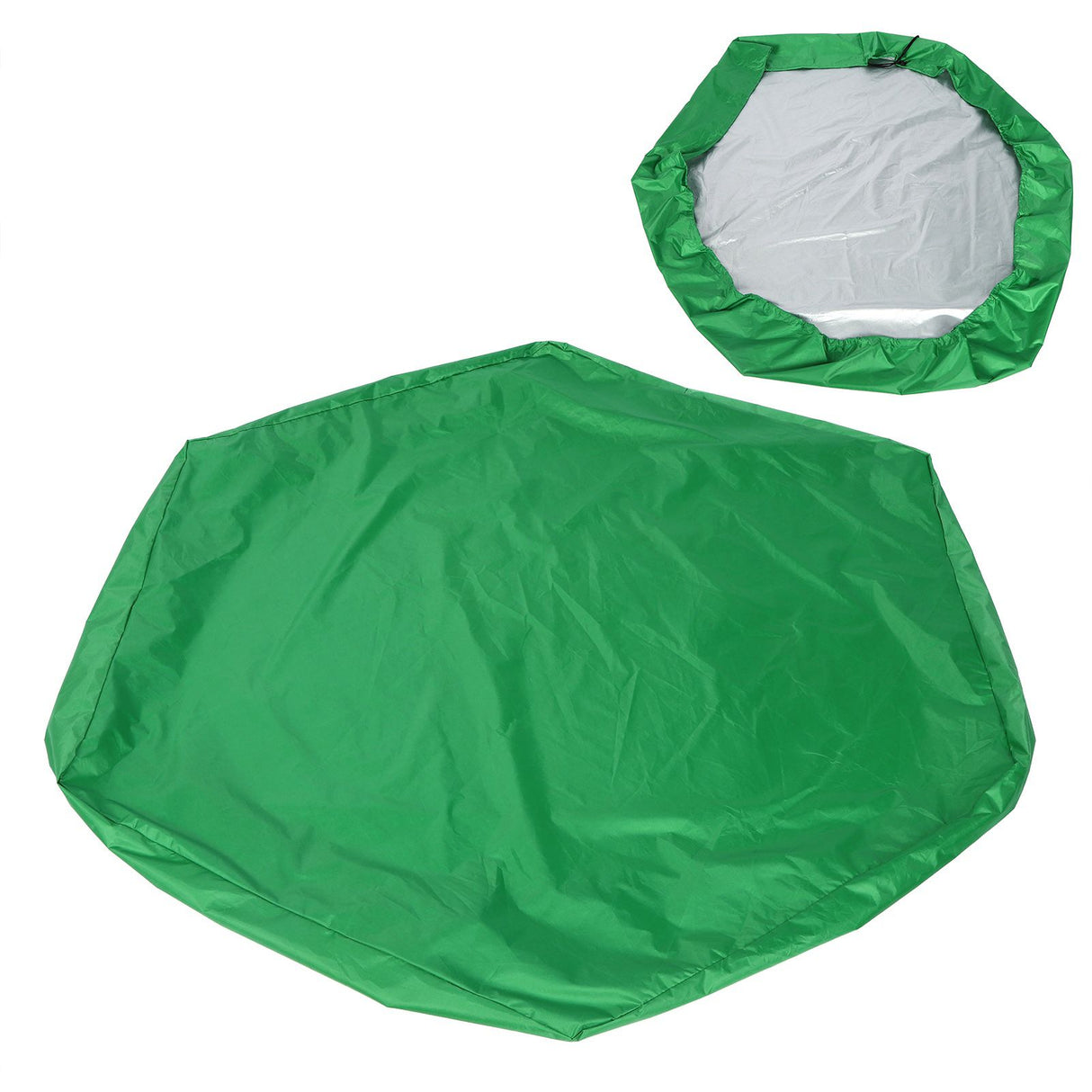 Sandbox Cover Hexagon Sandpit Sand Toys Cover Waterproof Pool Cover with Drawstring for Outdoor Garden Green