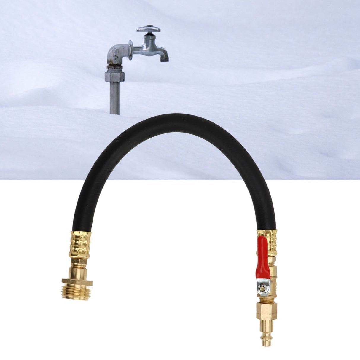 Garden Hose Adapter RV Frost Protection Combo Kit with 1/4 US Quick Adapter Winterize Sprinkler Systems
