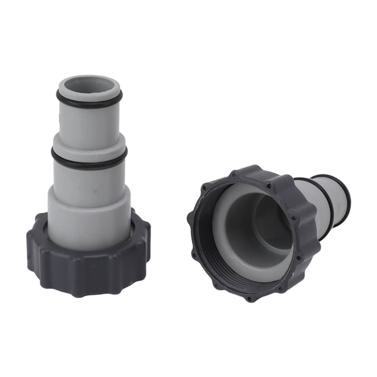 2PCS Pool Hose Adapter with Collar Replacement Threaded Connection Pump Hose Adapter for Intex Fit ARU