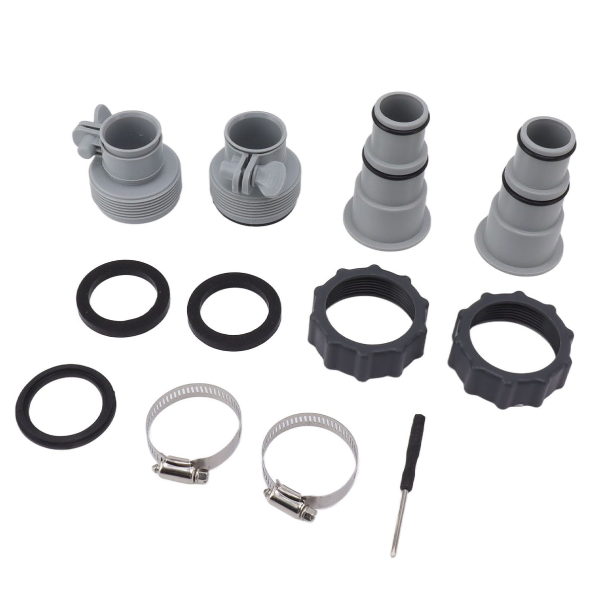 Pool Hose Adapter Replacement Hose Adapter with Collar for Threaded Connection Pumps